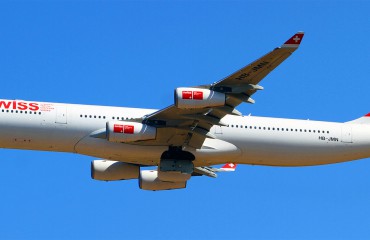 A Swiss Airbus A340-300