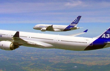 Airbus A340 and A380