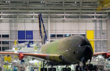 The Airbus A380 in production