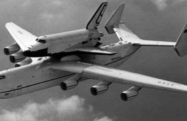 An-255 with Buran shuttle attached to top