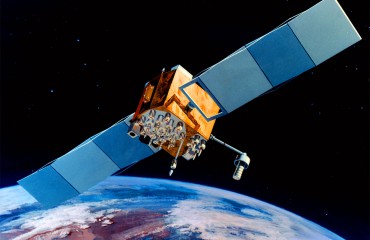 Artist's impression of a Block IIF GPS satellite.  Credit: USAF.